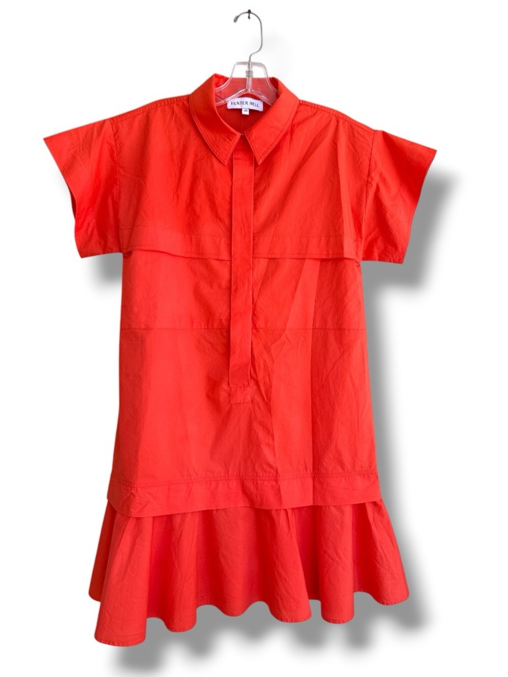 Hunter Bell Addison Orange Shirt Dress Size XS - Picture 2 of 14